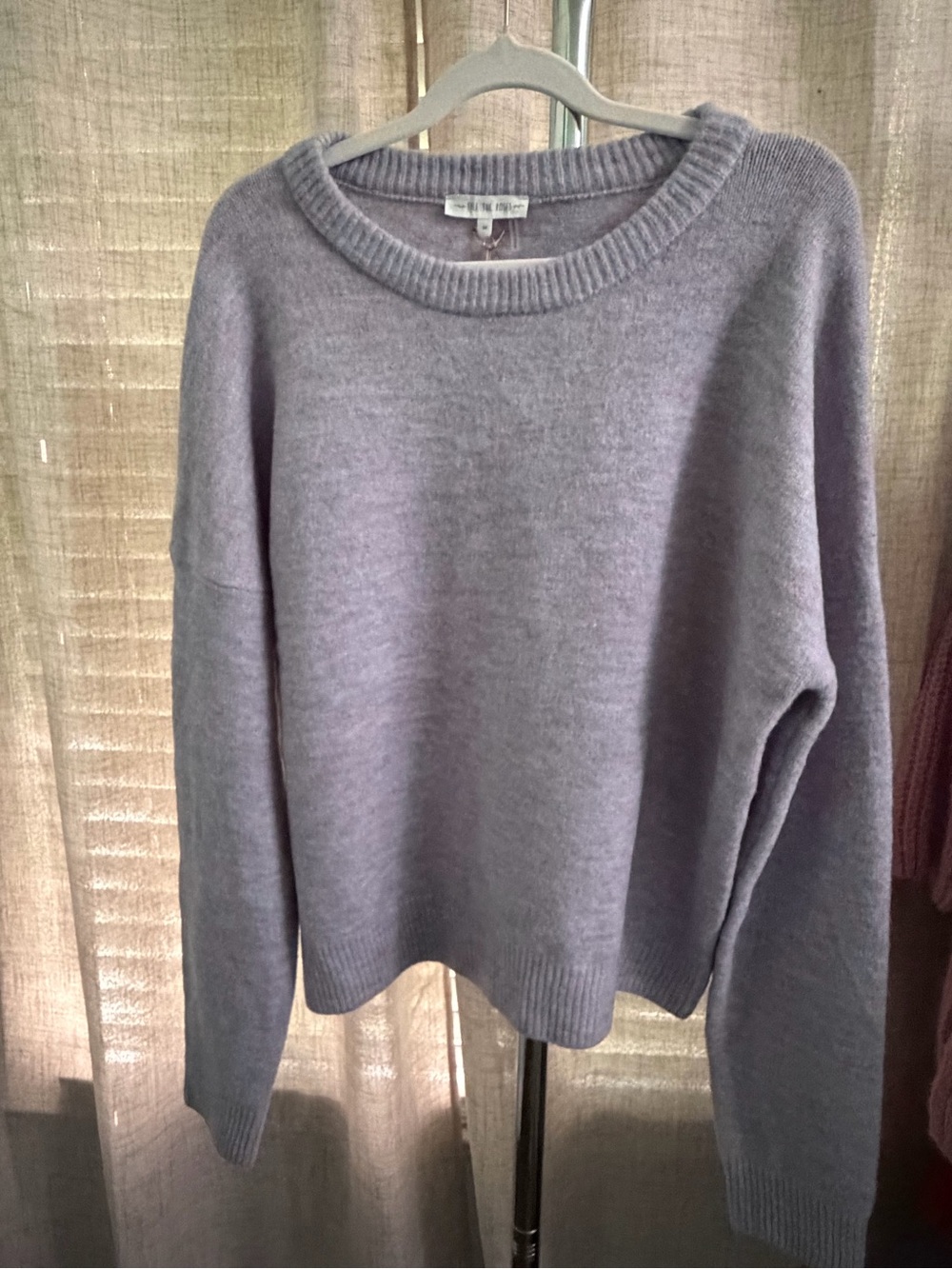 Free the Roses Lavender Crewneck Sweater - Light Purple